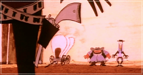 Still from animated West & Sods 1965