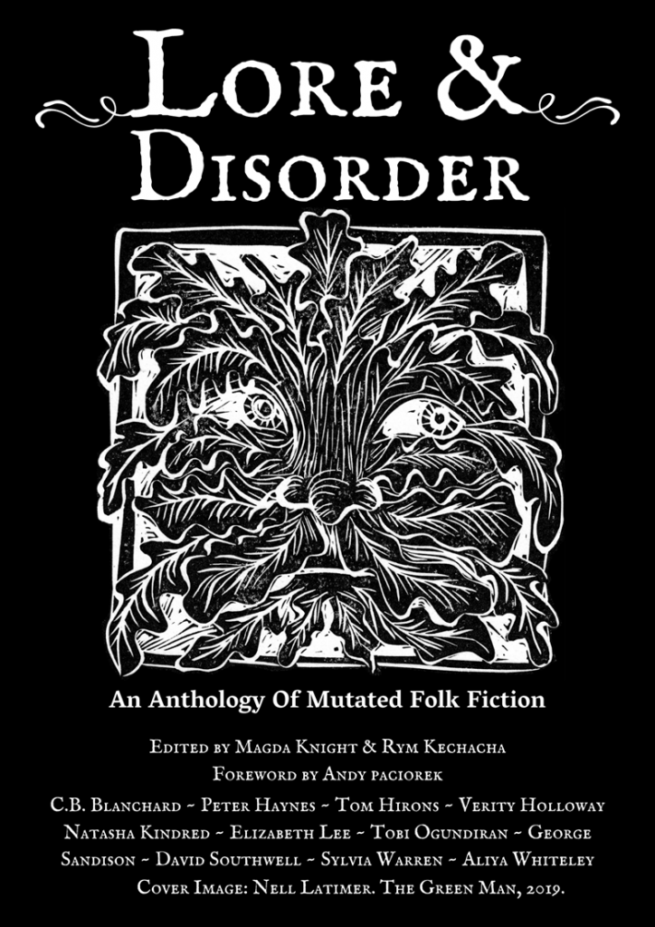 Woodcut Cover for Lore and Disorder Folklore Anthology